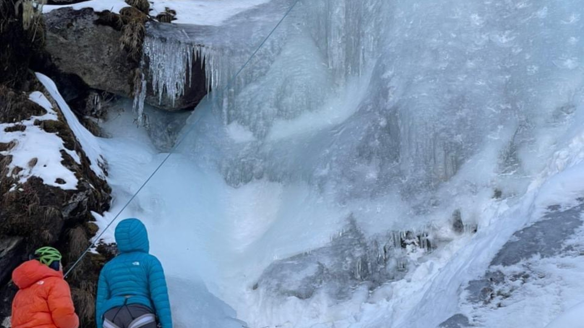 Eagle Nest Waterfall Ice Climbing