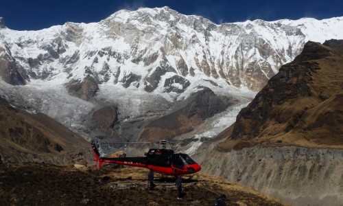  Annapurna Base Camp 4,130m Helicopter Tour