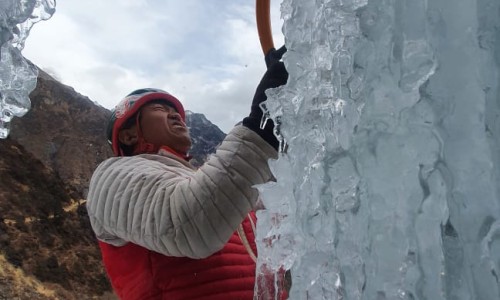  Jean Coudery Waterfall Ice Climbing